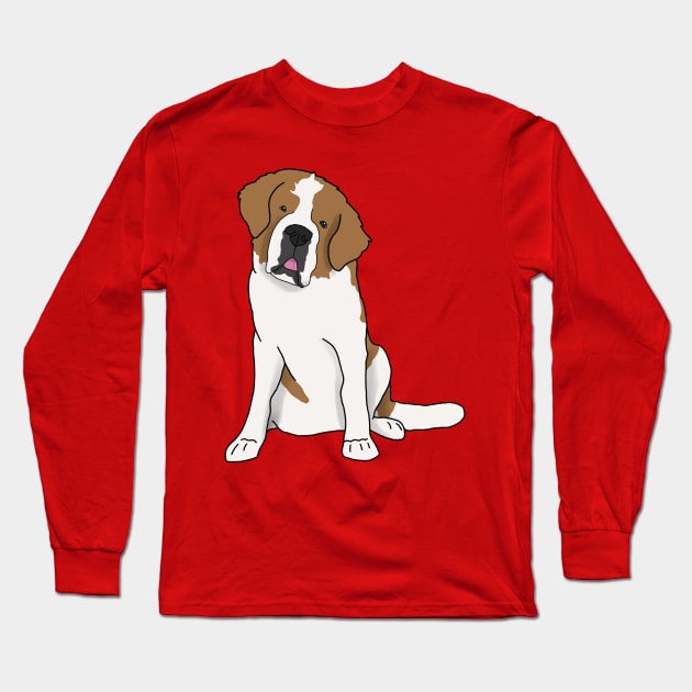 st bernard Long Sleeve T-Shirt by AMCArts